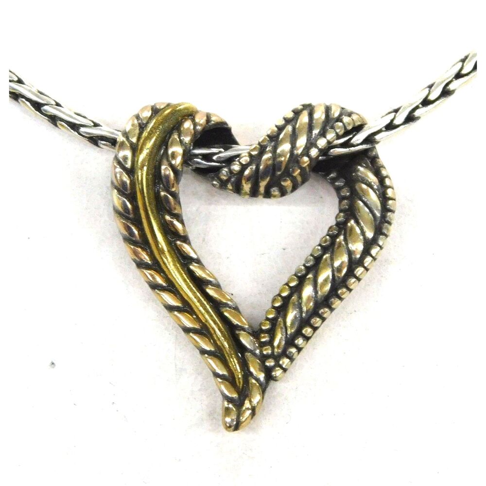 Brighton Callie Heart Two-Tone Pendant Necklace